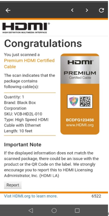 HDMI Email