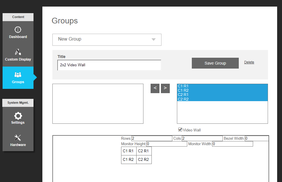 web-interface-groups